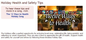 Holiday Health and Safety Tips